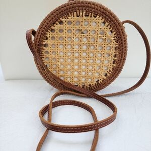 Handwoven Round Rattan Bag